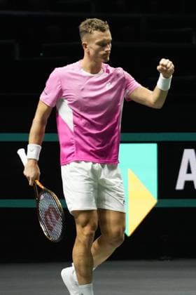 TENNIS - ABN AMRO OPEN 2025 Laurent Lairys MAXPPP - Jirí Lehecka of Tchequie during the ABN AMRO Open 2025, ATP, Tennis Herren 500 Tennis 16 eme Finale event on 4 Feb 2025 in Rotterdam, Netherlands Rotterdam Netherlands  Copyright: xMAXPPPxLaurentxLairysx LLR202502042790 LLR202502042819