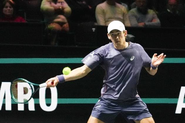 TENNIS - ABN AMRO OPEN 2025 Alex de Minaur of Australie during the ABN AMRO Open 2025, ATP, Tennis Herren 500 Tennis 16 eme Finale event on 4 January 2025 in Rotterdam, Netherlands - Photo Laurent Lairys PsnewZ RotterdamNetherlands  Copyright: xLaurentxLairysx