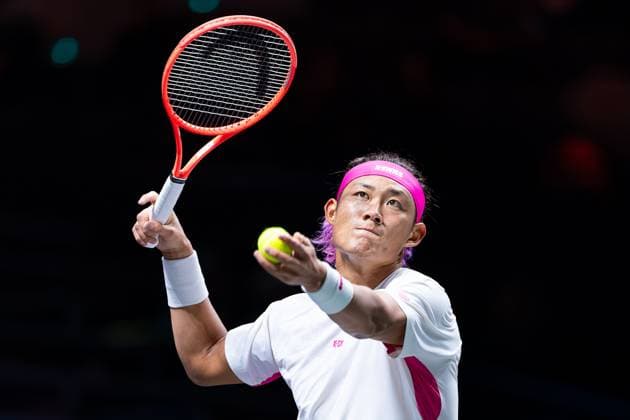 2025-02-04 ABN AMRO Open Day One ROTTERDAM, NETHERLANDS - FEBRUARY 4: Zhizhen Zhang of China in action during Day One of the ABN AMRO Open at Rotterdam Ahoy on February 4, 2025 in Rotterdam, Netherlands. (Photo by Joris Verwijst BSR Agency) Rotterdam Netherlands Content not available for redistribution in The Netherlands directly or indirectly through any third parties. Copyright: xBSRxAgencyx