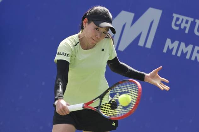 WTA, Tennis Damen Mumbai Open 2025 Tennis player Nao Hibino competes during round 32 of the Mumbai Open, WTA 125 tour, in Mumbai, India, on February 4, 2025. Mumbai India  Copyright: xIndranilxAdityax originalFilename:aditya-notitle250204_np6c4.jpg