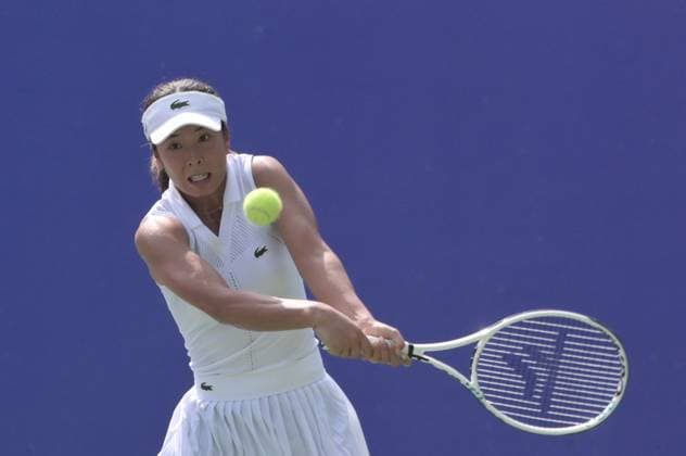 WTA, Tennis Damen Mumbai Open 2025 Tennis player Mei Hontama competes during round 32 of the Mumbai Open, WTA 125 tour in Mumbai, India, on February 4, 2025. Mumbai India  Copyright: xIndranilxAdityax originalFilename:aditya-notitle250204_np7uv.jpg