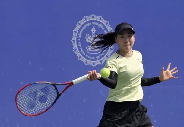 WTA, Tennis Damen Mumbai Open 2025 Tennis player Nao Hibino competes during round 32 of the Mumbai Open, WTA 125 tour, in Mumbai, India, on February 4, 2025. Mumbai India  Copyright: xIndranilxAdityax originalFilename:aditya-notitle250204_npAsN.jpg