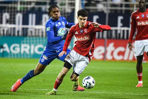 Football, Coupe de France, ESTAC Troyes - Stade Brestois