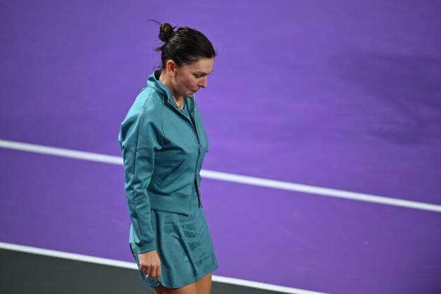 CLUJ-NAPOCA - TRANSYLVANIA OPEN - 4 FEB 2025 Simona Halep of Romania in action against Lucia Bronzetti of Italy during the WTA, Tennis Damen Tour Transylvania Open single match, in Cluj Napoca, Monday 04 February 2025. Alex Nicodim Imago Images Copyright: xAlexxNicodimx