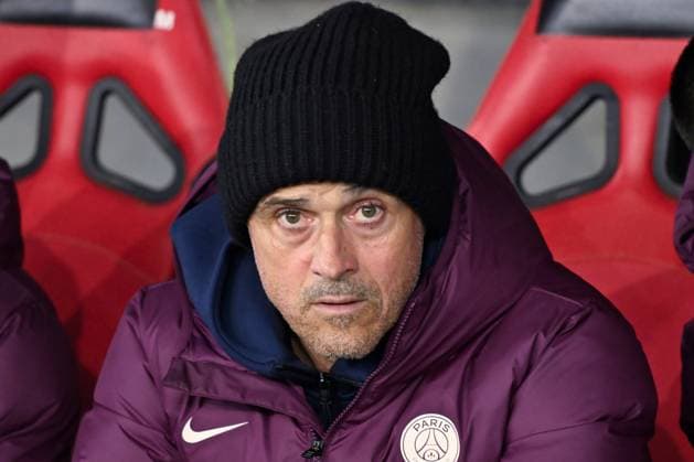 FOOTBALL : Le Mans vs PSG - Coupe de France - 04 02 2025 Luis Enrique Martinez ( coach PSG ) during the French Cup match between Le Mans FC and Paris Saint Germain at Stade Marie Marvingt on February 04, 2025 in Le Mans , France. ( Photo by Dante Badano PsnewZ ) - Le MansFrance  Copyright: xDantexBadanox