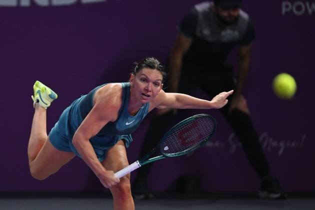 Simona Halep - Lucia Bronzetti, Transylvania Open 2025 Simona Halep of Romania competes against Lucia Bronzetti of Italy during the WTA, Tennis Damen Tour Transylvania Open singles match in Cluj Napoca, Romania, on February 4, 2025. Cluj-Napoca Romania  Copyright: xAlexxNicodimx originalFilename:nicodim-clujnapo250204_npD9z.jpg