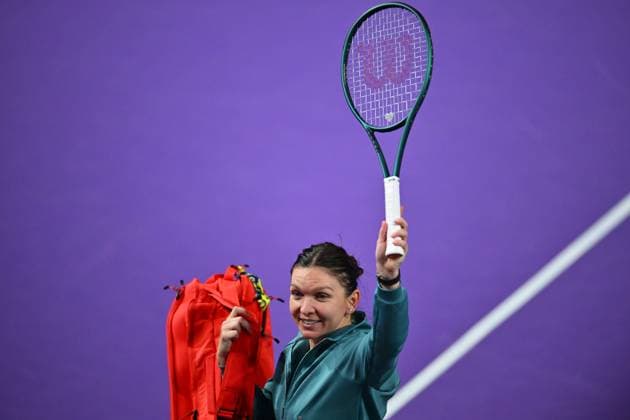 Simona Halep - Lucia Bronzetti, Transylvania Open 2025 Simona Halep of Romania competes against Lucia Bronzetti of Italy during the WTA, Tennis Damen Tour Transylvania Open singles match in Cluj Napoca, Romania, on February 4, 2025. Cluj-Napoca Romania  Copyright: xAlexxNicodimx originalFilename:nicodim-clujnapo250204_np2UE.jpg
