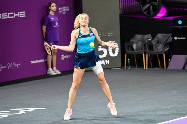 Transylvania Open 2025 - WTA, Tennis Damen 250 Tournament - Day 3 Katerina Siniakova competes in the round of 16 of the Transylvania Open 2025, a WTA250 Tournament, at BT Arena in Cluj-Napoca, Romania, on February 5, 2025 Cluj-Napoca Romania  Copyright: xFlaviuxBuboix originalFilename:buboi-notitle250205_npSVz.jpg
