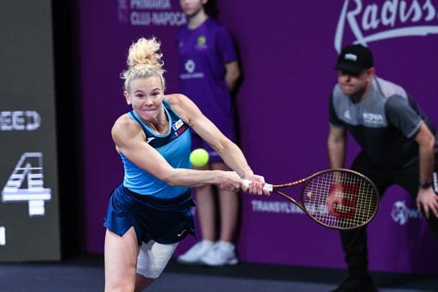 Transylvania Open 2025 - WTA, Tennis Damen 250 Tournament - Day 3 Katerina Siniakova competes in the round of 16 of the Transylvania Open 2025, a WTA250 Tournament, at BT Arena in Cluj-Napoca, Romania, on February 5, 2025 Cluj-Napoca Romania  Copyright: xFlaviuxBuboix originalFilename:buboi-notitle250205_npdYN.jpg