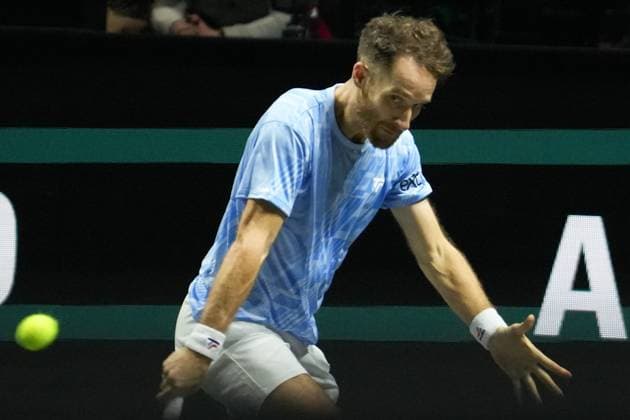TENNIS - ABN AMRO OPEN 2025 Laurent Lairys MAXPPP - Contant Lestienne of France during the ABN AMRO Open 2025, ATP, Tennis Herren 500 Tennis 16 eme Finale event on 5 January 2025 in Rotterdam, Netherlands - Photo Laurent Lairys MAXPPP Rotterdam Netherlands  Copyright: xMAXPPPxLaurentxLairysx LLR202502054963 LLR202502054963