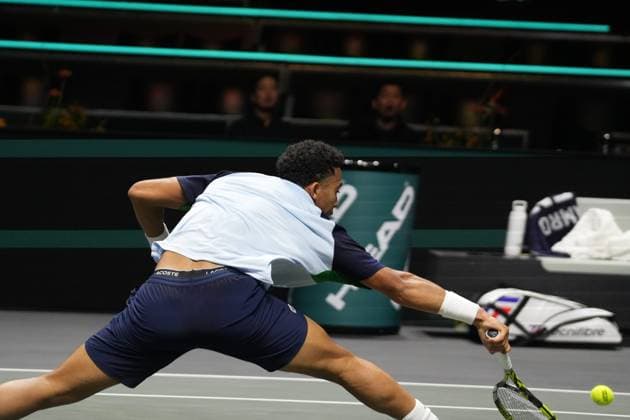 TENNIS - ABN AMRO OPEN 2025 Laurent Lairys MAXPPP - Arthur Fils of France during the ABN AMRO Open 2025, ATP, Tennis Herren 500 Tennis 16 eme Finale event on 5 January 2025 in Rotterdam, Netherlands - Photo Laurent Lairys MAXPPP Rotterdam Netherlands  Copyright: xMAXPPPxLaurentxLairysx LLR202502054967 LLR202502054967