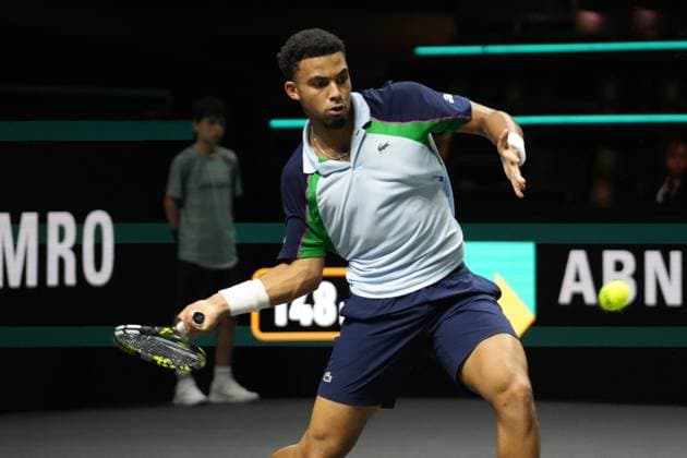 TENNIS - ABN AMRO OPEN 2025 Laurent Lairys MAXPPP - Arthur Fils of France during the ABN AMRO Open 2025, ATP, Tennis Herren 500 Tennis 16 eme Finale event on 5 January 2025 in Rotterdam, Netherlands - Photo Laurent Lairys MAXPPP Rotterdam Netherlands  Copyright: xMAXPPPxLaurentxLairysx LLR202502054992 LLR202502054992