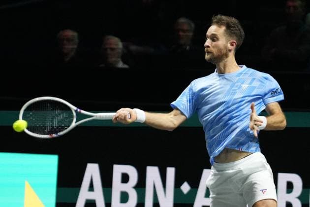 ABN Amro Open 2025 - Rotterdam Constant Lestienne of France during the ABN AMRO Open 2025, ATP, Tennis Herren 500 Tennis 16 eme Finale event on 5 January 2025 in Rotterdam, Netherlands - Photo Laurent Lairys ABACAPRESS.COM Rotterdam Netherlands  Copyright: xLairysxLaurent ABACAx