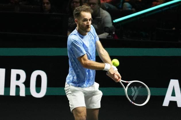 ABN Amro Open 2025 - Rotterdam Constant Lestienne of France during the ABN AMRO Open 2025, ATP, Tennis Herren 500 Tennis 16 eme Finale event on 5 January 2025 in Rotterdam, Netherlands - Photo Laurent Lairys ABACAPRESS.COM Rotterdam Netherlands  Copyright: xLairysxLaurent ABACAx