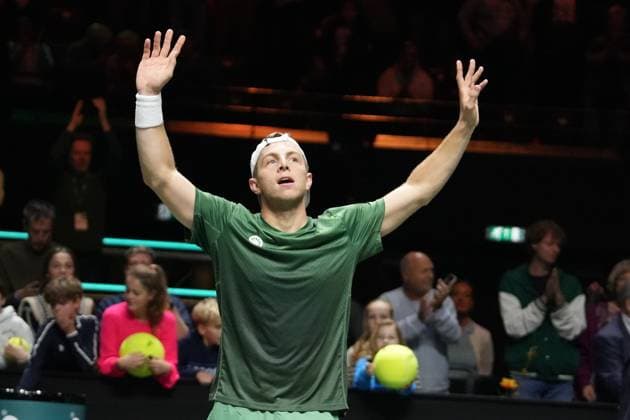 TENNIS - ABN AMRO OPEN 2025 Tallon Griekspoor of Pays-Bas during the ABN AMRO Open 2025, ATP, Tennis Herren 500 Tennis 16 eme Finale event on 5 FEBRUARY 2025 in Rotterdam, Netherlands - Photo Laurent Lairys PsnewZ RotterdamNetherlands  Copyright: xLaurentxLairysx