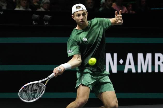 TENNIS - ABN AMRO OPEN 2025 Tallon Griekspoor of Pays-Bas during the ABN AMRO Open 2025, ATP, Tennis Herren 500 Tennis 16 eme Finale event on 5 FEBRUARY 2025 in Rotterdam, Netherlands - Photo Laurent Lairys PsnewZ RotterdamNetherlands  Copyright: xLaurentxLairysx