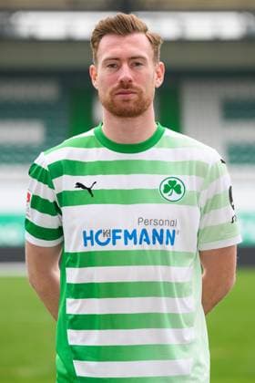 26.01.2024 - SpVgg Greuther Fürth ( Kleeblatt Spielvereinigung ) - 2. Fussball Bundesliga - Saison 2023 2024 - Fototermin Porträttermin Vorstellung Präsentation Pressetermin - - Einzelbild Einzelfoto Portrait Porträt Kopfbild - Jannik Mause (28, SpVgg Greuther Fürth )