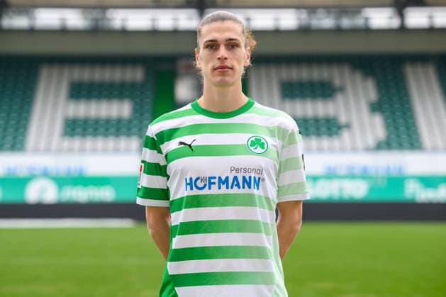 26 01 2024 SpVgg Greuther Fürth Kleeblatt Spielvereinigung 2 Soccer Bundesliga Season 2023 2024 Photo appointment Portrait appointment Presentation Press appointment Single photo Single photo Portrait Portrait Headshot Noah Loosli 25, SpVgg Greuther Fürth