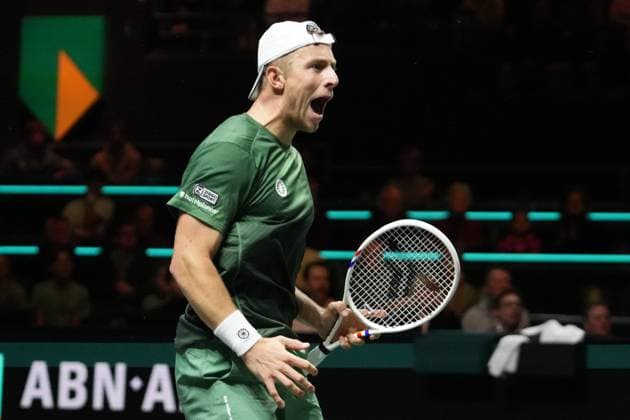 TENNIS - ABN AMRO OPEN 2025 Laurent Lairys MAXPPP - Tallon Griekspoor of Pays-Bas during the ABN AMRO Open 2025, ATP, Tennis Herren 500 Tennis 16 eme Finale event on 5 FEBRUARY 2025 in Rotterdam, Netherlands - Photo Laurent Lairys MAXPPP Rotterdam Netherlands  Copyright: xMAXPPPxLaurentxLairysx LLR202502056404 LLR202502056404