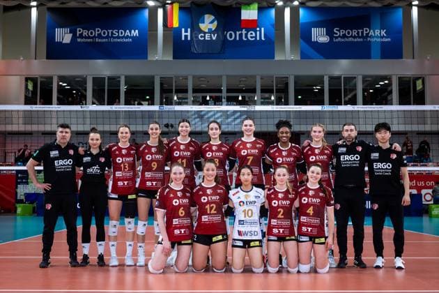CEV Challenge Cup semi-final SC Potsdam Roma Volley 05 02 2025 CEV Challenge Cup SC Potsdam Roma Volley Copyright: xBEAUTIFULxSPORTS NicolxMarschallx