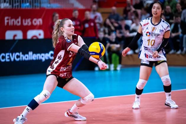 CEV Challenge Cup semi-final SC Potsdam Roma Volley 05 02 2025 CEV Challenge Cup SC Potsdam Roma Volley 2 SCP Leni Kirchhoff Copyright: xBEAUTIFULxSPORTS NicolxMarschallx