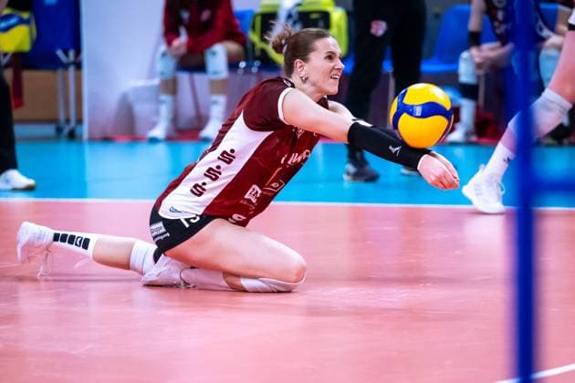 CEV Challenge Cup semi-final SC Potsdam Roma Volley 05 02 2025 CEV Challenge Cup SC Potsdam Roma Volley 13 SCP Lara Darowski Copyright: xBEAUTIFULxSPORTS NicolxMarschallx