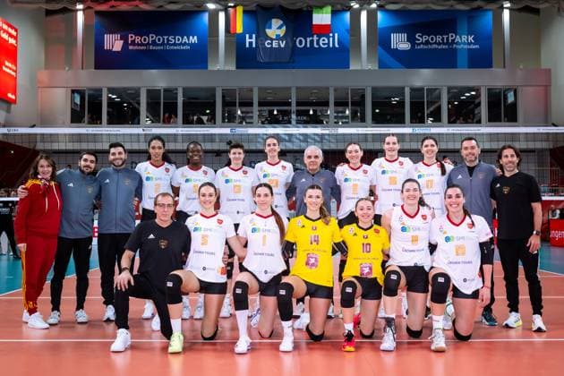 CEV Challenge Cup semi-final SC Potsdam Roma Volley 05 02 2025 CEV Challenge Cup SC Potsdam Roma Volley Copyright: xBEAUTIFULxSPORTS NicolxMarschallx