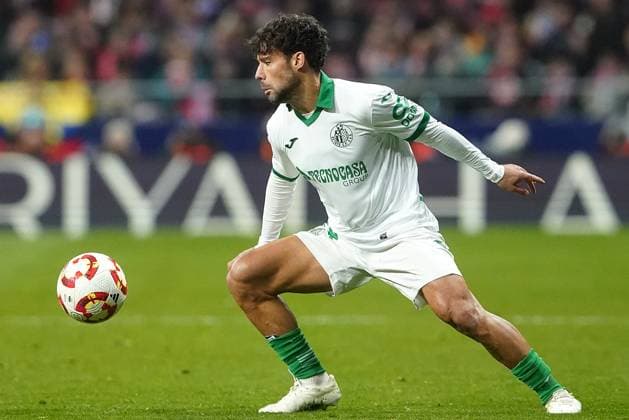 Getafe CF s Juan Bernat during Spanish Kings Cup Round of 8 match. February 4, 2025. (20250204197)