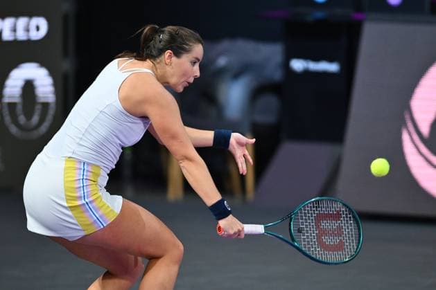 CLUJ-NAPOCA - TRANSYLVANIA OPEN - 4 FEB 2025 Jodie Anna Burrage of Great Britain in action against Ana Bogdan of Romania during the WTA, Tennis Damen Tour Transylvania Open single match, in Cluj Napoca, Monday 04 February 2025. Alex Nicodim Imago Images Copyright: xAlexxNicodimx