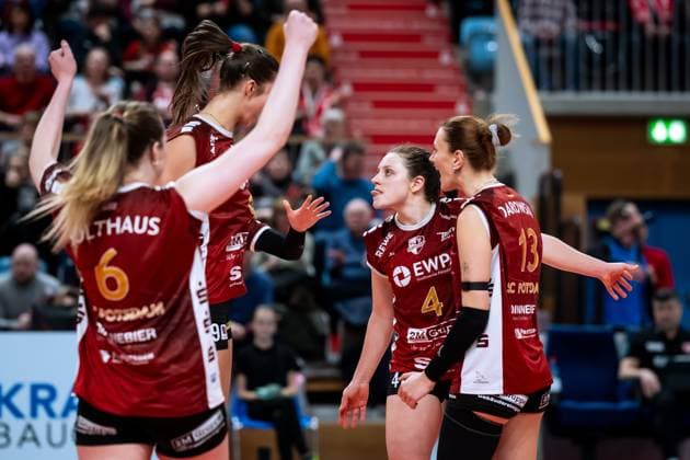 CEV Challenge Cup semi-final SC Potsdam Roma Volley 05 02 2025 CEV Challenge Cup SC Potsdam Roma Volley 4 SCP Jenna Ewert Copyright: xBEAUTIFULxSPORTS NicolxMarschallx