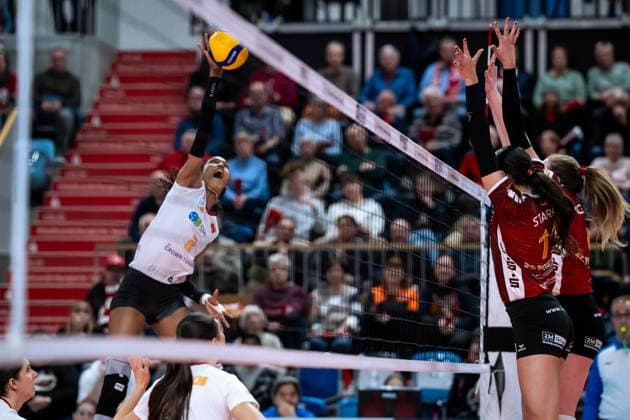 CEV Challenge Cup semi-final SC Potsdam Roma Volley 05 02 2025 CEV Challenge Cup SC Potsdam Roma Volley Copyright: xBEAUTIFULxSPORTS NicolxMarschallx
