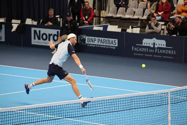 TENNIS : Play In Challenger Lille 2025 - ATP, Tennis Herren 125 Challenger Tour - 05 02 2025 Hugo GRENIER (France) au Play In Challenger Lille 2025, ATP 125 Challenger Tour, le 5 fÃ vrier 2025  Copyright: xLaurentxSANSONx xPsnewZx