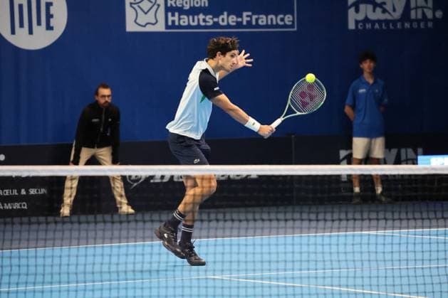 TENNIS : Play In Challenger Lille 2025 - ATP, Tennis Herren 125 Challenger Tour - 05 02 2025 Pierre-Hugues HERBERT (France) au Play In Challenger Lille 2025, ATP 125 Challenger Tour, le 5 fÃ vrier 2025  Copyright: xLaurentxSANSONx xPsnewZx