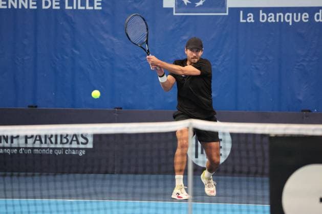 TENNIS : Play In Challenger Lille 2025 - ATP, Tennis Herren 125 Challenger Tour - 05 02 2025 Lucas POUILLE (France) au Play In Challenger Lille 2025, ATP 125 Challenger Tour, le 5 fÃ vrier 2025  Copyright: xLaurentxSANSONx xPsnewZx