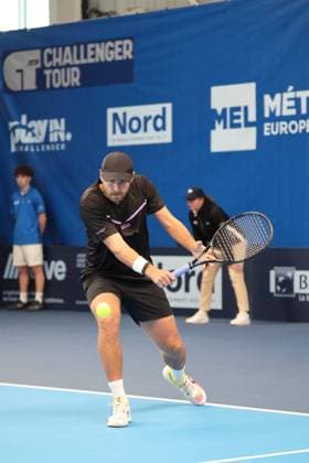 TENNIS : Play In Challenger Lille 2025 - ATP, Tennis Herren 125 Challenger Tour - 05 02 2025 Lucas POUILLE (France) au Play In Challenger Lille 2025, ATP 125 Challenger Tour, le 5 fÃ vrier 2025  Copyright: xLaurentxSANSONx xPsnewZx