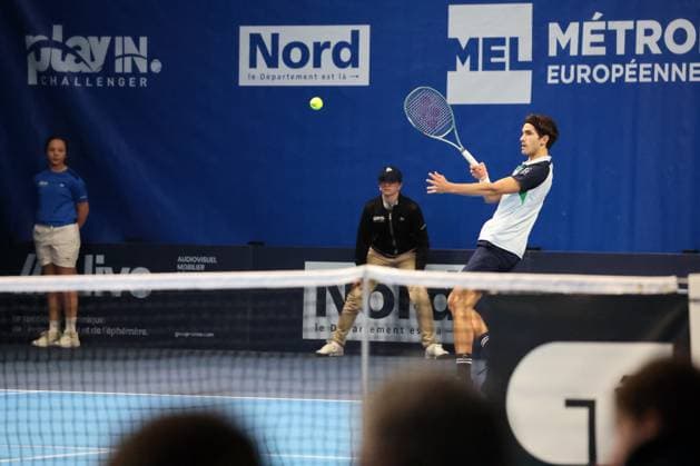 TENNIS : Play In Challenger Lille 2025 - ATP, Tennis Herren 125 Challenger Tour - 05 02 2025 Pierre-Hugues HERBERT (France) au Play In Challenger Lille 2025, ATP 125 Challenger Tour, le 5 fÃ vrier 2025  Copyright: xLaurentxSANSONx xPsnewZx