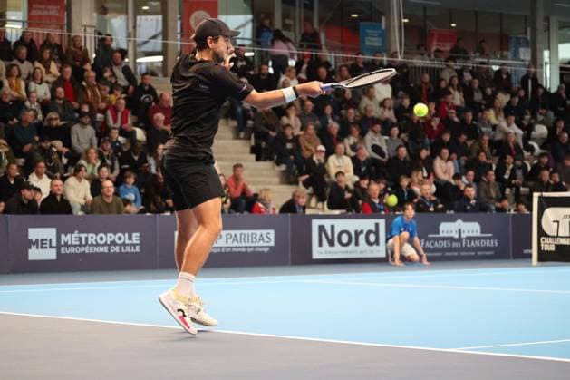 TENNIS : Play In Challenger Lille 2025 - ATP, Tennis Herren 125 Challenger Tour - 05 02 2025 Lucas POUILLE (France) au Play In Challenger Lille 2025, ATP 125 Challenger Tour, le 5 fÃ vrier 2025  Copyright: xLaurentxSANSONx xPsnewZx