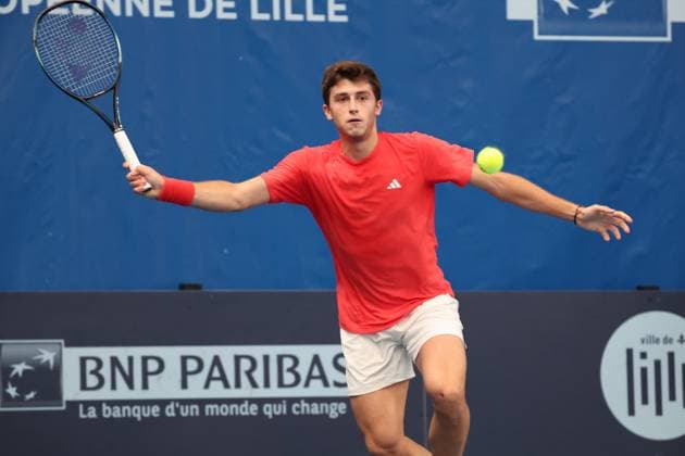 TENNIS : Play In Challenger Lille 2025 - ATP, Tennis Herren 125 Challenger Tour - 05 02 2025 Luca NARDI (Italie) au Play In Challenger Lille 2025, ATP 125 Challenger Tour, le 5 fÃ vrier 2025  Copyright: xLaurentxSANSONx xPsnewZx