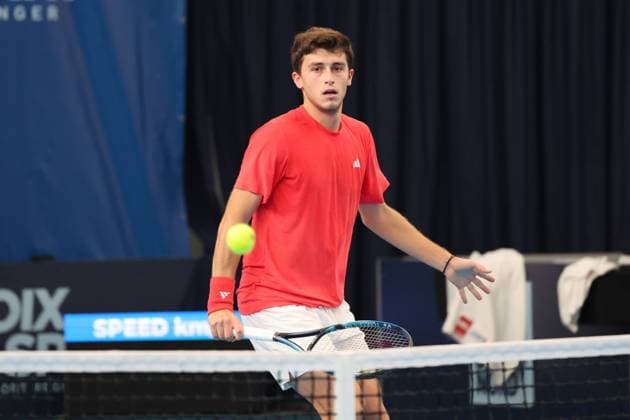 TENNIS : Play In Challenger Lille 2025 - ATP, Tennis Herren 125 Challenger Tour - 05 02 2025 Luca NARDI (Italie) au Play In Challenger Lille 2025, ATP 125 Challenger Tour, le 5 fÃ vrier 2025  Copyright: xLaurentxSANSONx xPsnewZx