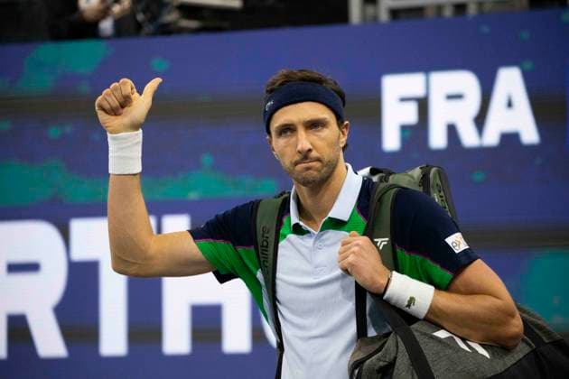 February 5, 2025, Frisco, Texas, USA: ARTHUR RINDERKNECH (FRA) is introduced before a singles match against TAYLOR FRITZ (USA) during day five of the 2025 Dallas Open at the Star in Frisco, TX. TAYLOR FRITZ (USA) defeated ARTHUR RINDERKNECH (CZE), 6:4, 6:2. Frisco USA - ZUMAh193 20250205_zsp_h193_063 Copyright: xDanielxMcGregor-Huyerx