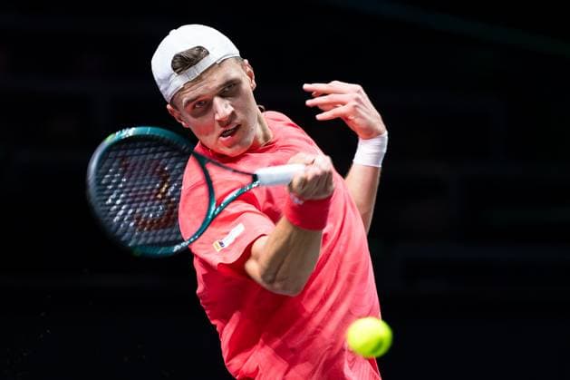 2025-02-06 ABN AMRO Open Day Four ROTTERDAM, NETHERLANDS - FEBRUARY 6: Jakub Mensik of Czech Republic in action during Day Four of the ABN AMRO Open at Rotterdam Ahoy on February 6, 2025 in Rotterdam, Netherlands. (Photo by Joris Verwijst BSR Agency) Rotterdam Netherlands Content not available for redistribution in The Netherlands directly or indirectly through any third parties. Copyright: xBSRxAgencyx