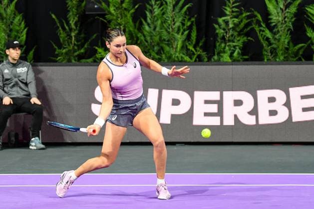 Transylvania Open 2025 - WTA, Tennis Damen 250 Tournament - Day 4 Caroline Dolehide competes during the round of 16 for the Transylvania Open WTA 250 in BT Arena, Cluj-Napoca, on February 6, 2025 Cluj-Napoca Romania  Copyright: xFlaviuxBuboix originalFilename:buboi-notitle250206_npfoE.jpg