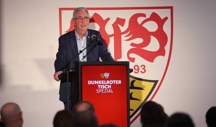Stuttgart , VfB Stuttgart Dark Red Table Special , Presentation of the candidates for the Presidium , Dietmar Allgaier