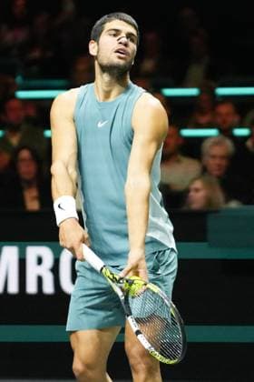 ABN AMRO Open 2025 - Rotterdam Carlos Alcaraz of Spain during the ABN AMRO Open 2025, ATP, Tennis Herren 500 Tennis 8eme finale event on 6 February 2025 in Rotterdam, Netherlands - Photo Laurent Lairys ABACAPRESS.COM Rotterdam Netherlands  Copyright: xLairysxLaurent ABACAx