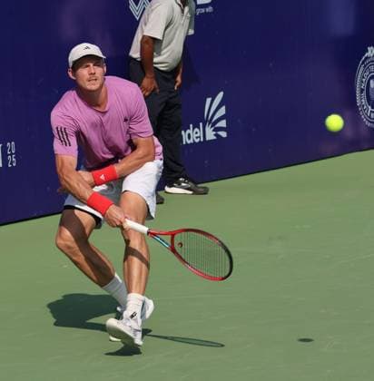 Chennai Open 2025: Billy HARRIS (GBR) vs Timofey SKATOV (KAZ) Billy HARRIS 6-,7-6 Entered Semi Finals Chennai SDAT Stadium INDIA Copyright: xSeshadrixSukumarx
