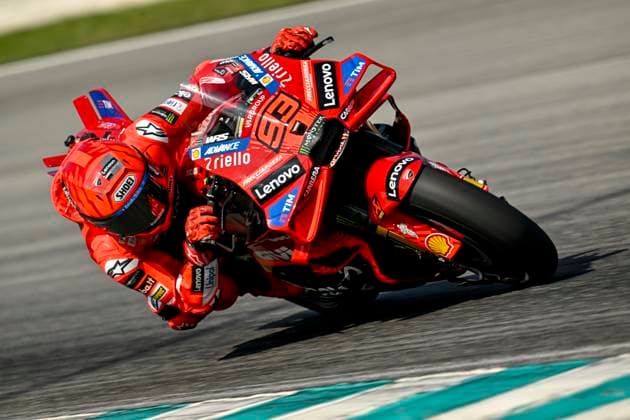 Sport Bilder des Tages MOTO - MOTO GP - TESTS SEPANG 2025 93 MARQUEZ Marc (spa), Ducati Lenovo Team, Desmosedici GP25, action during the Malaysia MotoGP Test on the Petronas Sepang International Circuit from February 5 to 7, 2025 in Sepang, Malaysia, - SepangMalaysia  Copyright: xGIGIxSOLDANOx