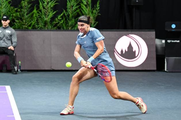 Transylvania Open 2025 - WTA, Tennis Damen 250 Tournament - Day 5 - Quarterfinals is in action during the quarterfinals of the Transylvania Open 2025, a WTA 250 tournament, at BT Arena in Cluj-Napoca, Romania, on February 7, 2025 Cluj-Napoca Romania  Copyright: xFlaviuxBuboix originalFilename:buboi-notitle250207_nptAY.jpg