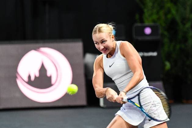 Transylvania Open 2025 - WTA, Tennis Damen 250 Tournament - Day 5 - Quarterfinals Anastasia Potapova competes during the quarterfinals of the Transylvania Open 2025, a WTA250 Tournament, at BT Arena in Cluj-Napoca, Romania, on February 7, 2025 Cluj-Napoca Romania  Copyright: xFlaviuxBuboix originalFilename:buboi-notitle250207_npmuZ.jpg