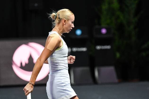 Transylvania Open 2025 - WTA, Tennis Damen 250 Tournament - Day 5 - Quarterfinals Anastasia Potapova competes during the quarterfinals of the Transylvania Open 2025, a WTA250 Tournament, at BT Arena in Cluj-Napoca, Romania, on February 7, 2025 Cluj-Napoca Romania  Copyright: xFlaviuxBuboix originalFilename:buboi-notitle250207_nprIt.jpg