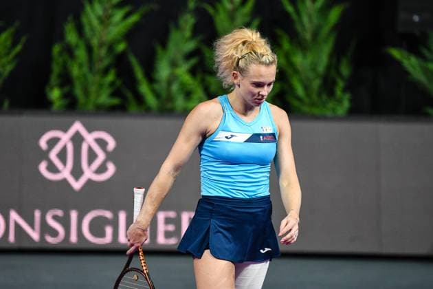 Transylvania Open 2025 - WTA, Tennis Damen 250 Tournament - Day 5 - Quarterfinals Katerina Siniakova competes during the quarterfinals of the Transylvania Open 2025, a WTA250 Tournament, at BT Arena in Cluj-Napoca, Romania, on February 7, 2025 Cluj-Napoca Romania  Copyright: xFlaviuxBuboix originalFilename:buboi-notitle250207_npXDw.jpg